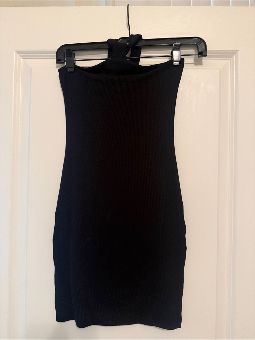 LNA Black Strapless Mini Dress